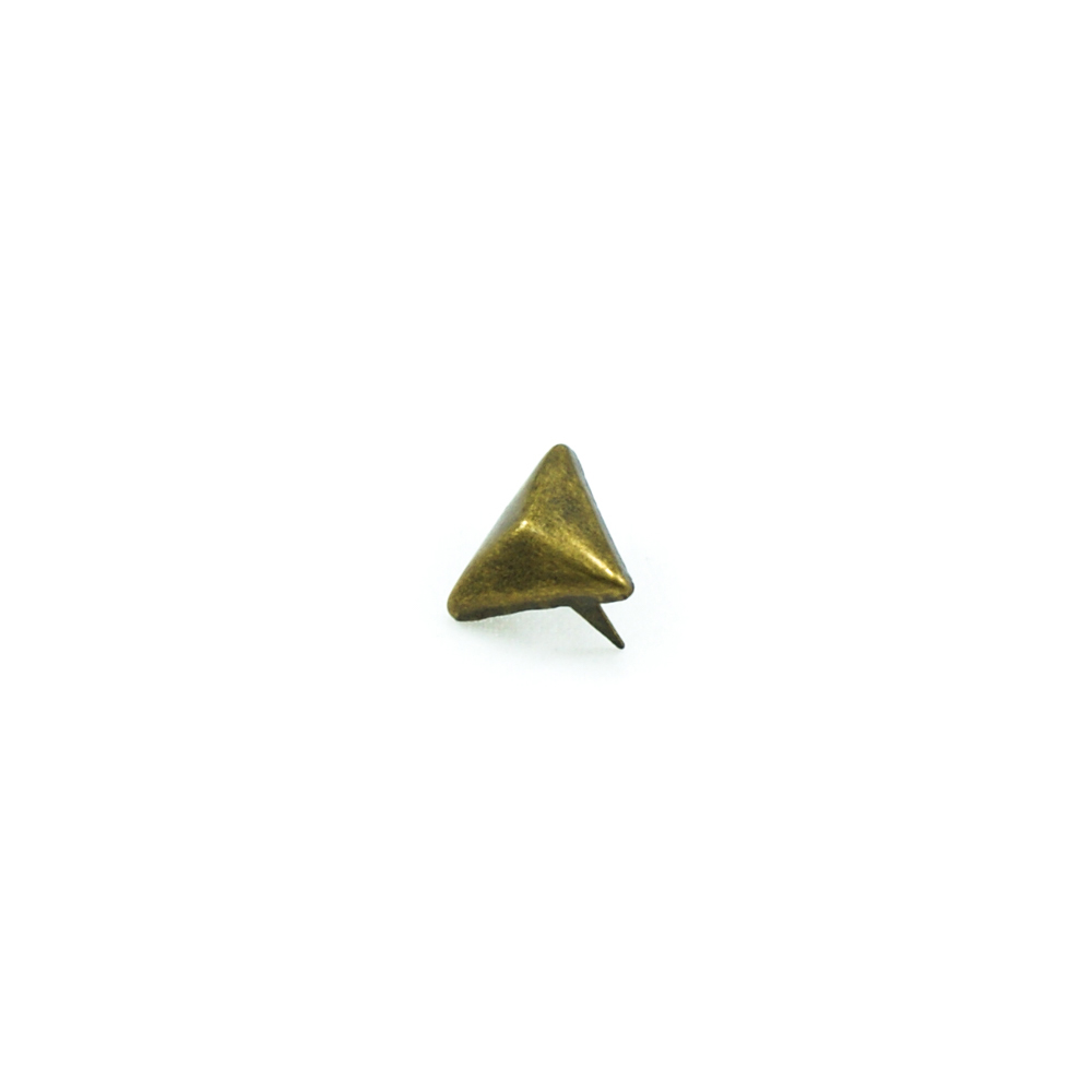 Краб металлический MS-14 треугольная пирамида 10*10мм ANTIK  / 1тыс.шт. Крабы Металл MS
