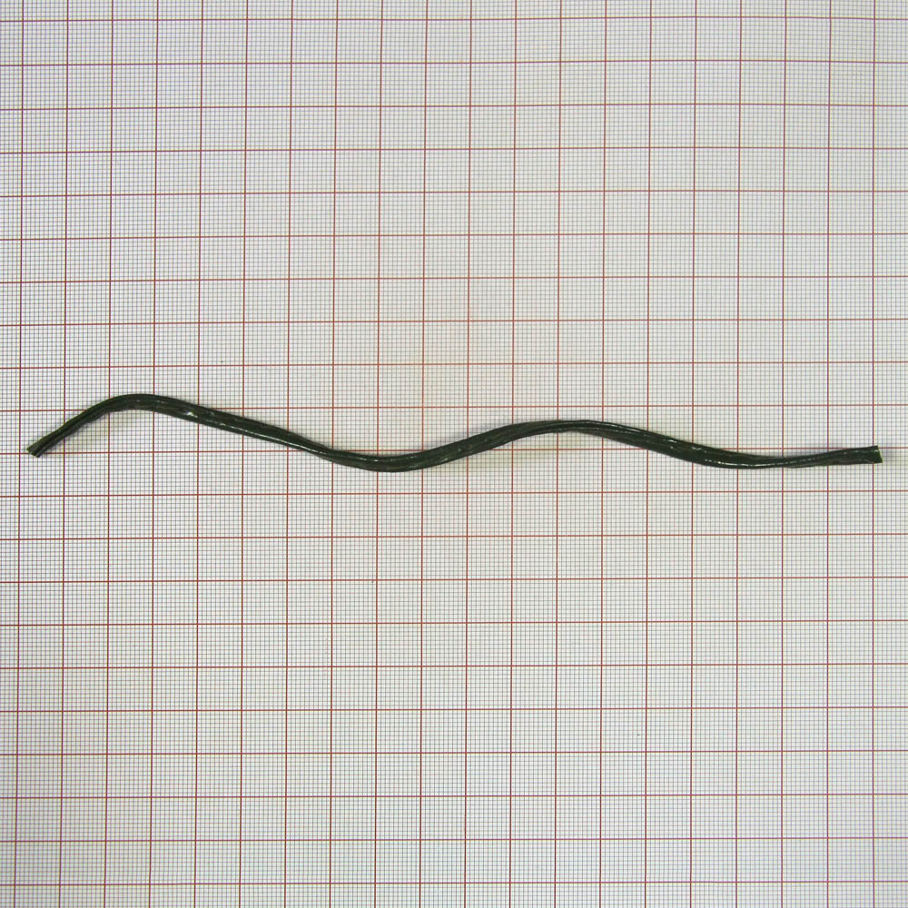 Тесьма к/зам. прошитая лак. хаки / 40м. Тесьма Кожзам, Кожа