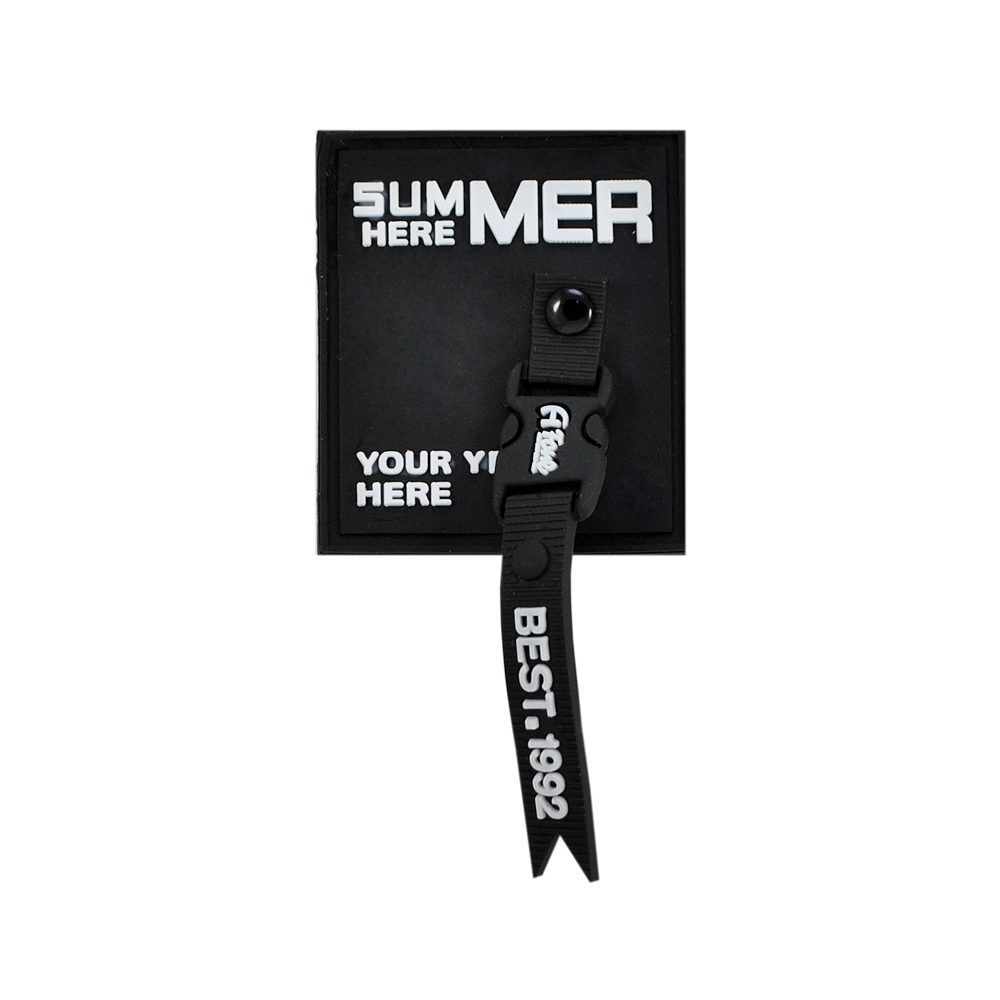 Лейба резиновая с подвеской SUMMER, 4.5*6.5см, черный, белый, шт. Лейба Резина