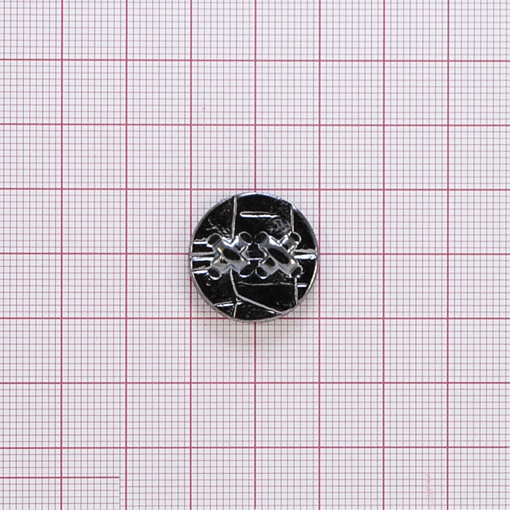 Пуговица TR №262 BN 20мм. Пуговица металлизированная