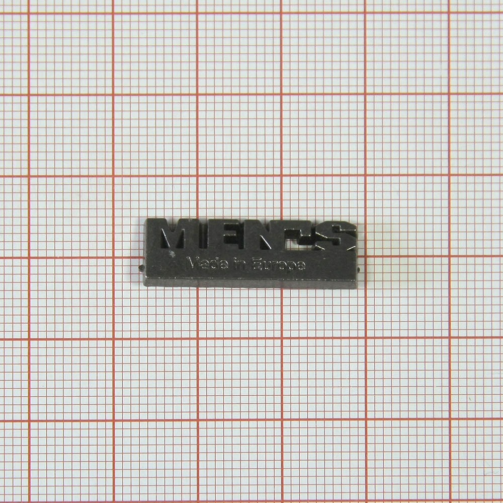 Краб металл MEN'S, black nikel, 2,5*0,8см, шт. Крабы Металл Надписи, Буквы