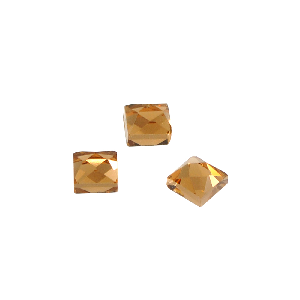 Стразы СТЕКЛО клеевые квадрат 6мм топаз /40гросс/ 5760шт. Стразы стекло до 1000-50 гросс