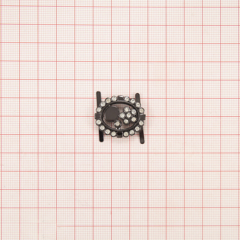 Краб металлBN брошь-цветок бел. камни, шт. Крабы Металл Геометрия Декор