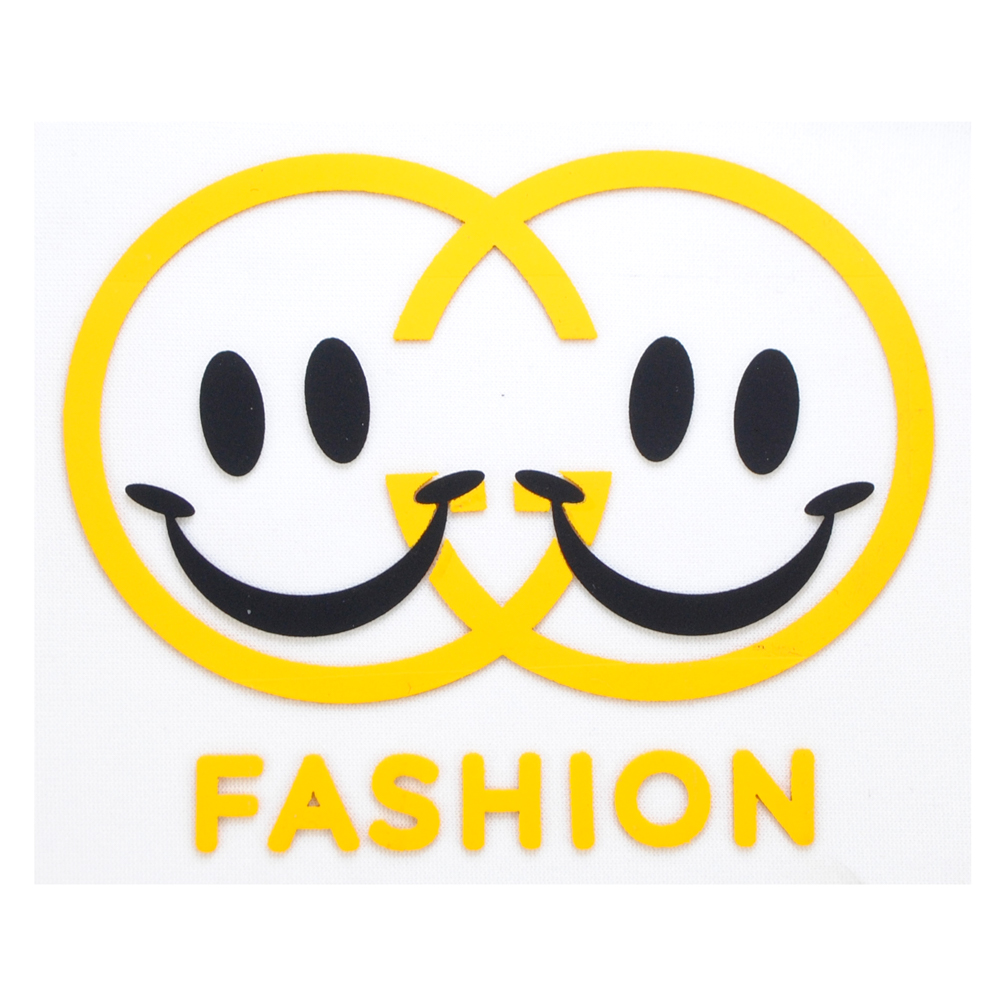 Аппликация, Смайлы Fashion, 10*8см, лазер, плёнка 62325, 54547, шт. Термоаппликация плоттер/лазер