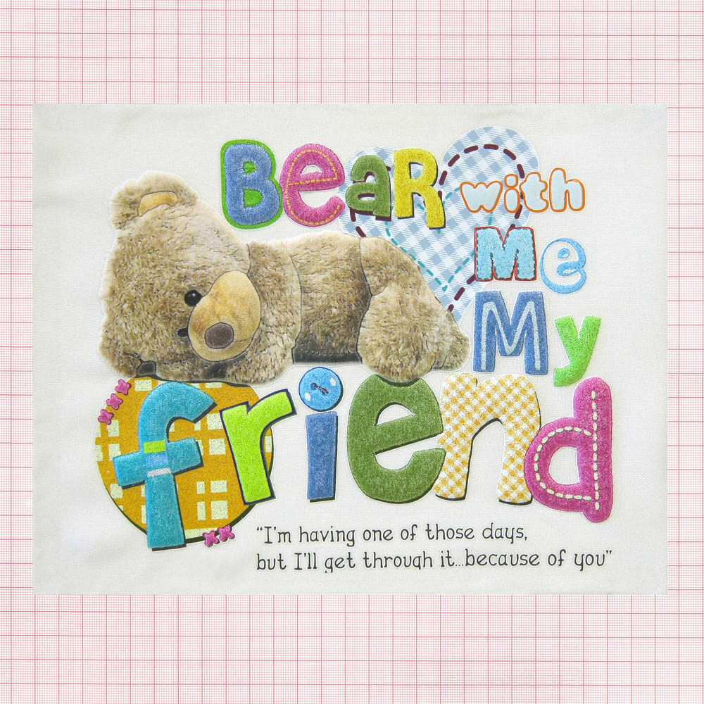 Термоаппликация Медвежонок 21*18см цветная, шт. Термопереводки Детские