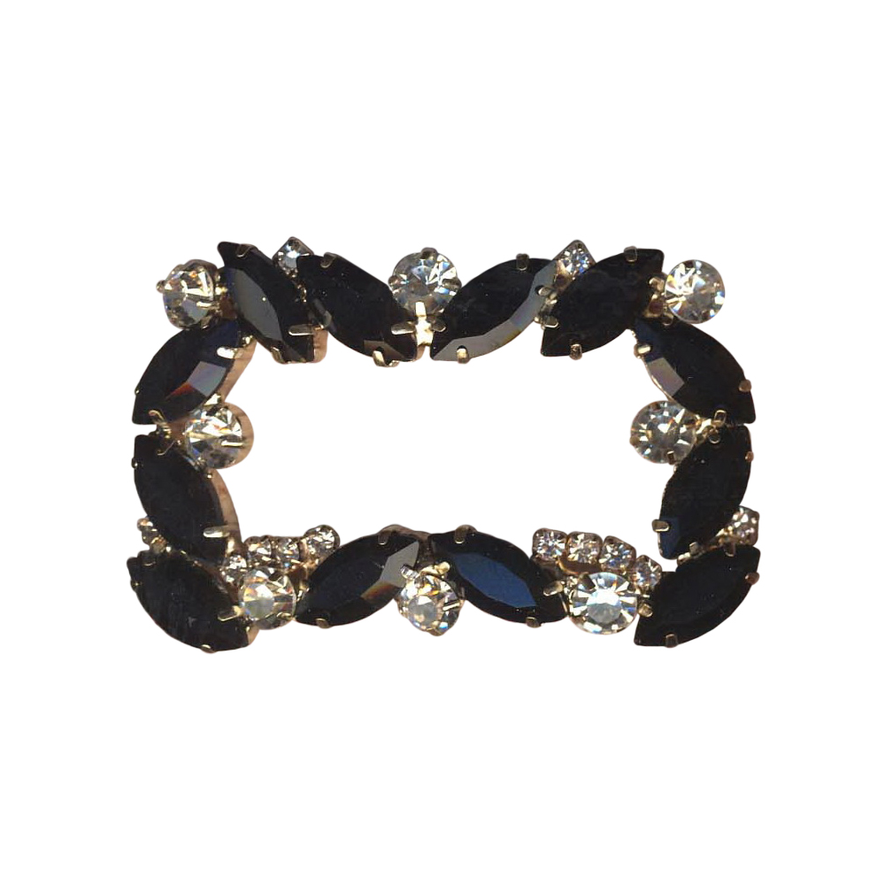 Краб металл 30074 12 коготков GOLD, черные, белые камни /60*40мм. Крабы Металл Геометрия Декор