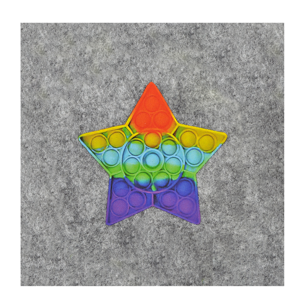Термоаппликация Pop it (звезда) средняя 6,5*6,5см, шт. Термопереводки Детские