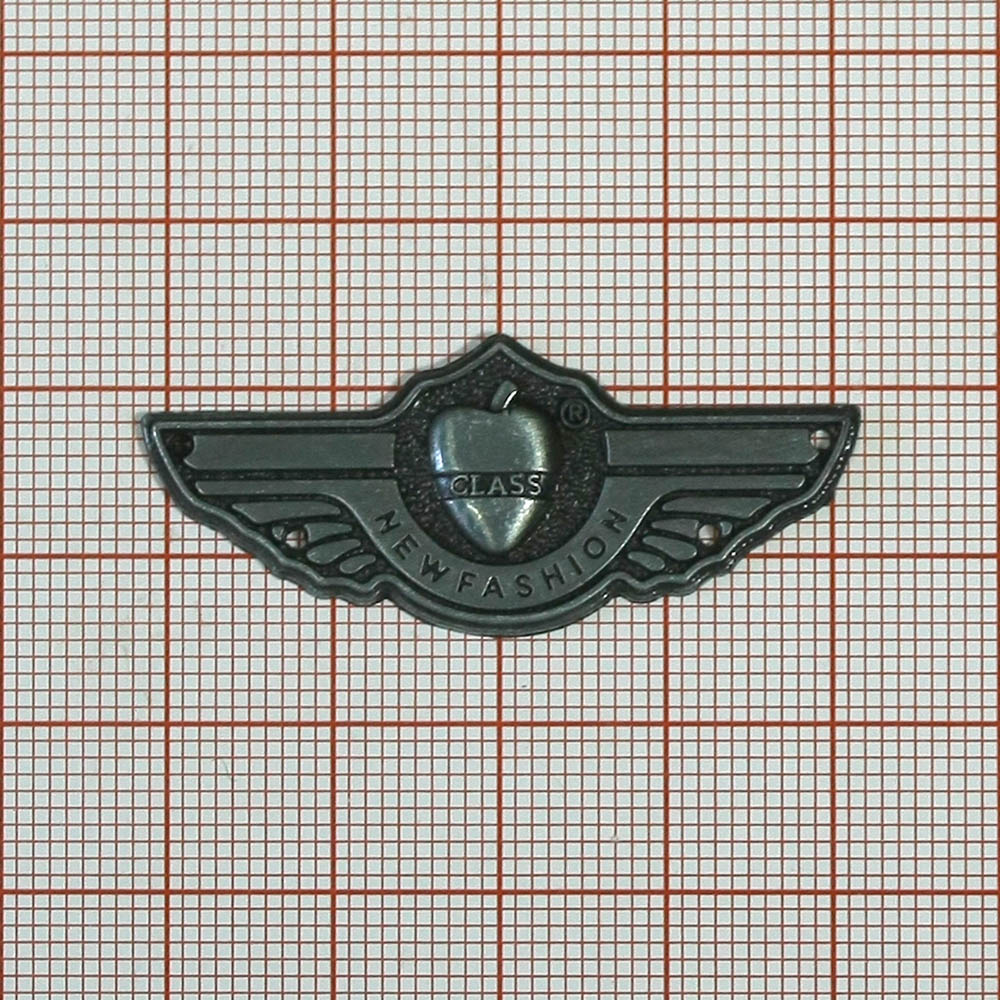 Лейба металл New Fashion Class Крылья old silver, шт. Лейба Металл