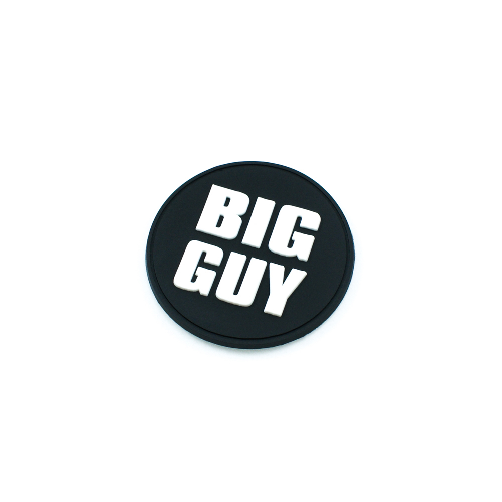 Лейба резиновая BIG GUY 50 мм черный фон, белые буквы, шт. Лейба Резина