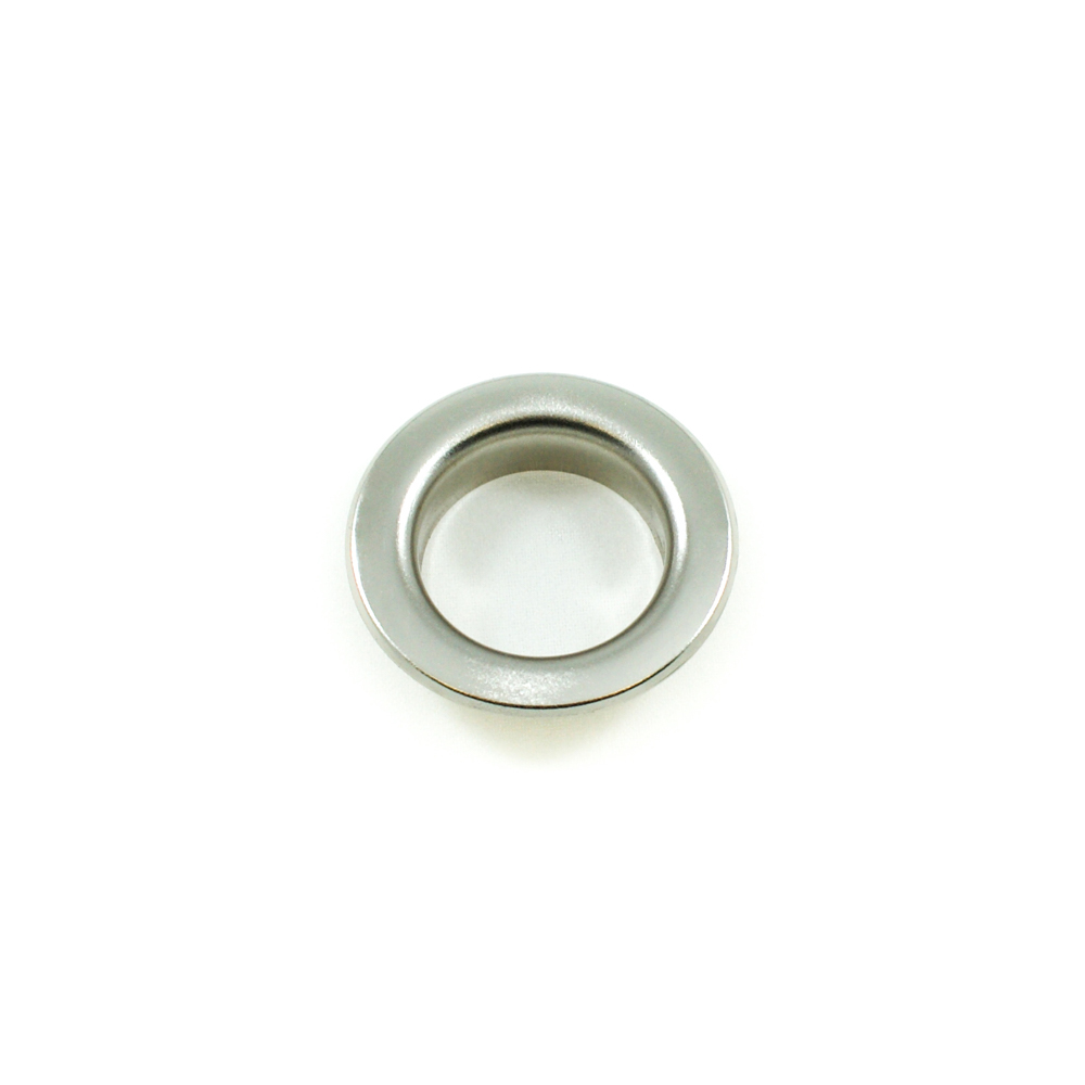 Люверс металл 21,5*35мм сталь, nickel, 1т.шт.. Блочка / Люверс