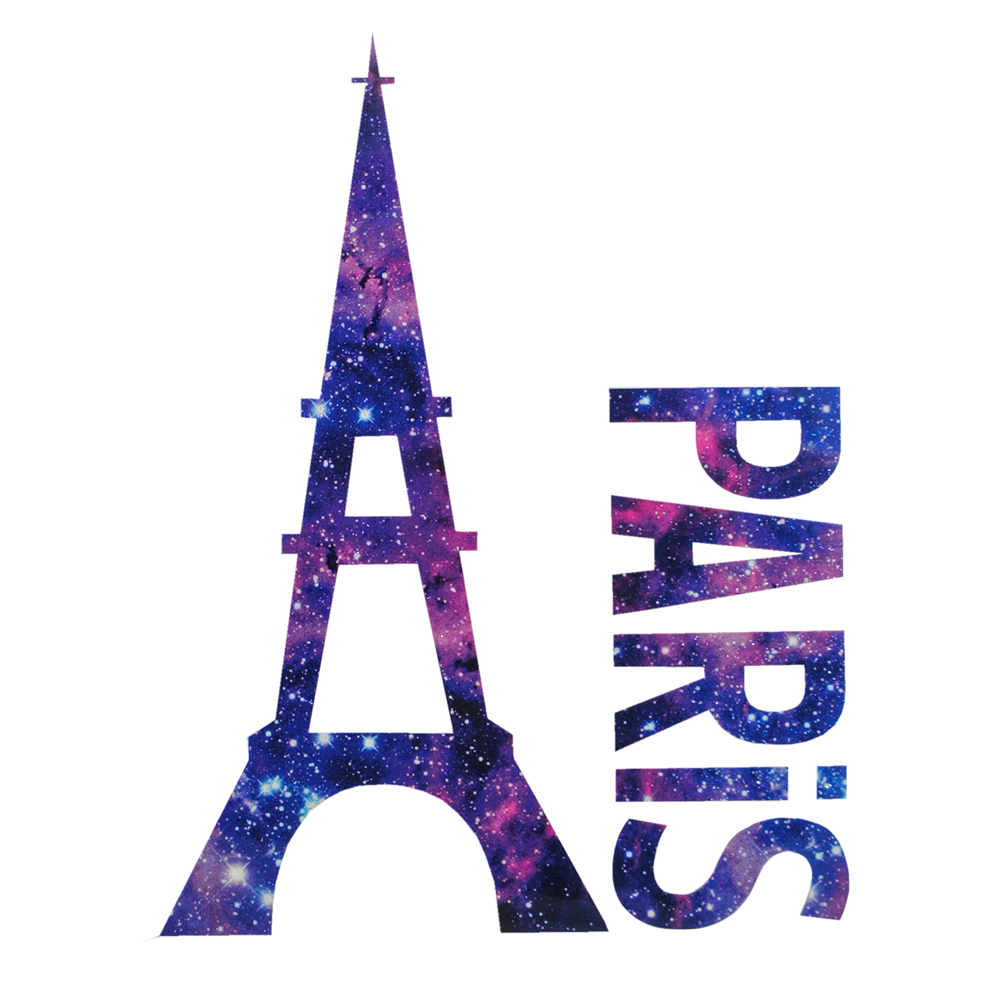 Термоаппликация Paris Башня сиреневое небо, 18*23см, шт. Термоаппликации Накатанный рисунок