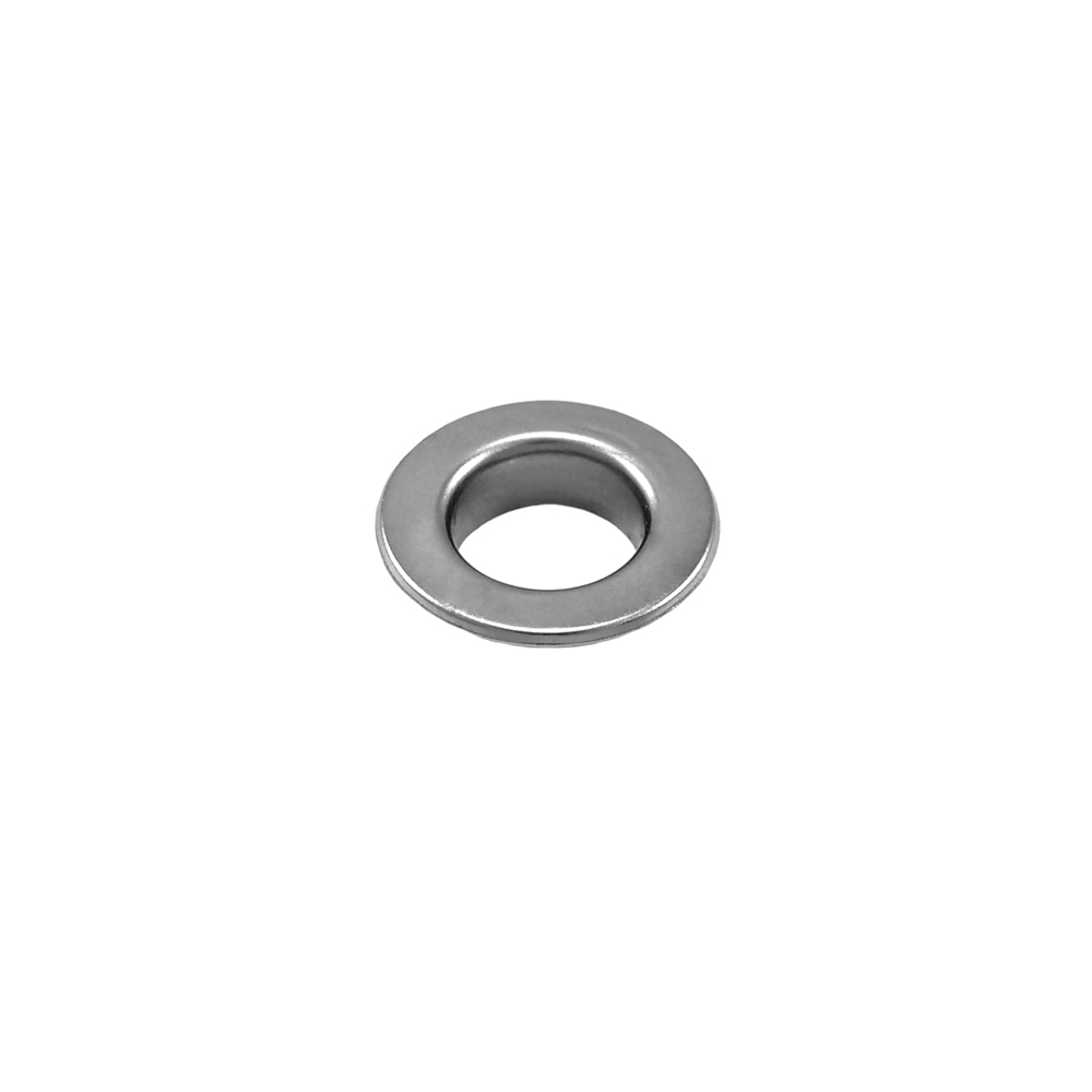 Люверс металл 12,5*24мм сталь, nickel, 1т.шт.. Блочка / Люверс