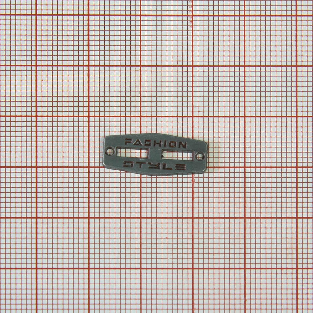 Лейба металл Fashion Style Очки Nikel, красн.эмаль. Лейба Металл