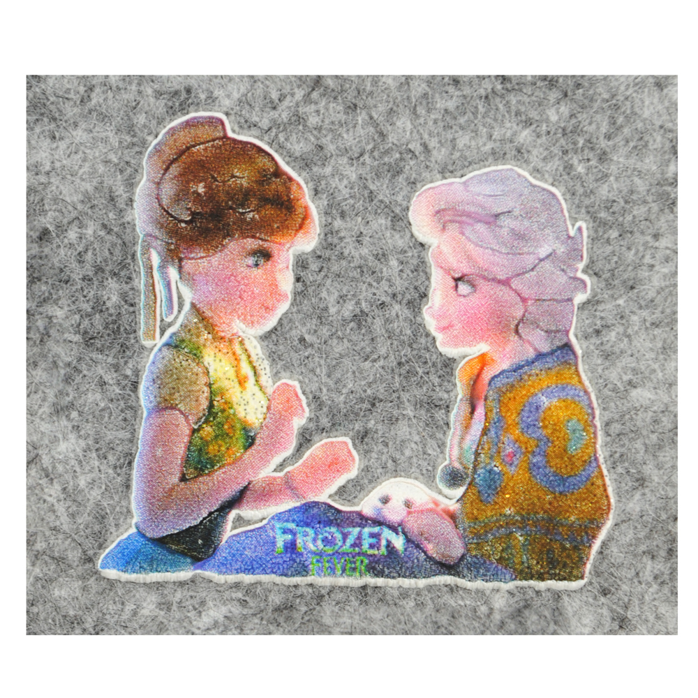 Термоаппликация Frozen Анна и Эльза 5,3*4,5см, шт. Термоаппликации Накатанный рисунок