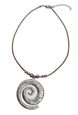 Ожерелье Ракушка, 31-40см, серебро, коричневый, бусины, шт. Украшения
