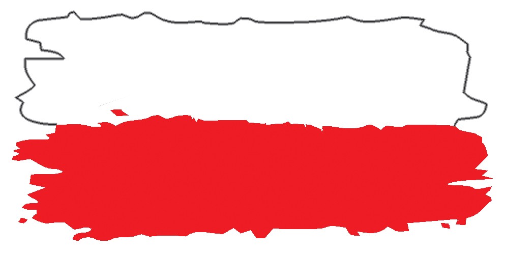 Термоаппликация флаг Польши, 8*3,8см, полноцвет/термопринтер/, шт. Термоаппликация термопринтер