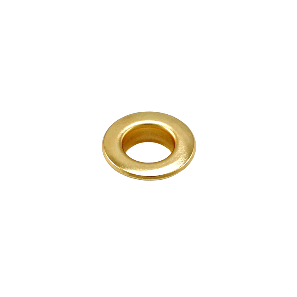 Люверс металл 12,5*24мм сталь, gold, 1т.шт.. Блочка / Люверс