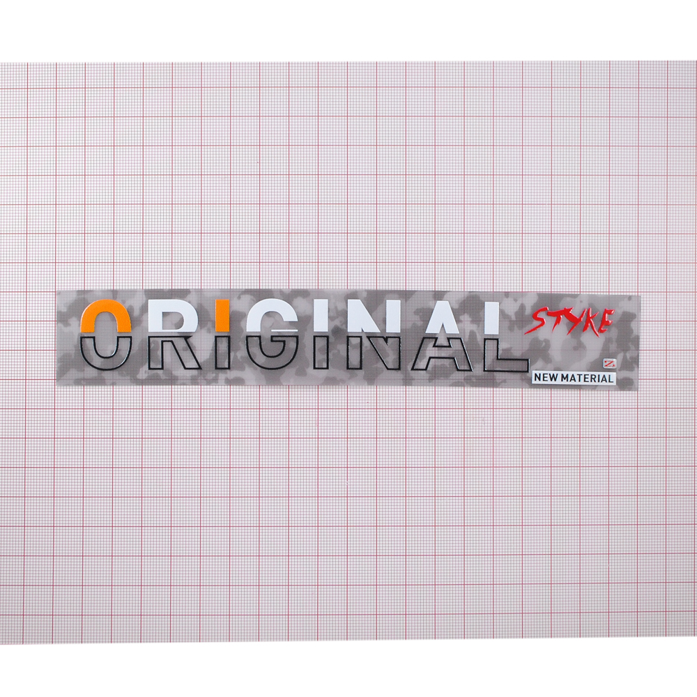 Лейба клеенка ORIGINAL, 3,3*20см, серый, белый, красный, оранжевый, черный, шт. Лейба Клеенка