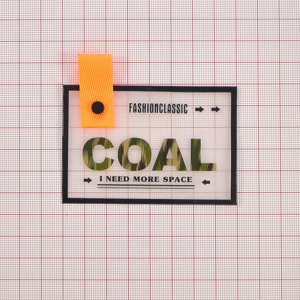 Лейба силиконовая с хольнитеном COAL, 5,5*8см, черный, хаки, оранжевый, шт. Лейба Силикон
