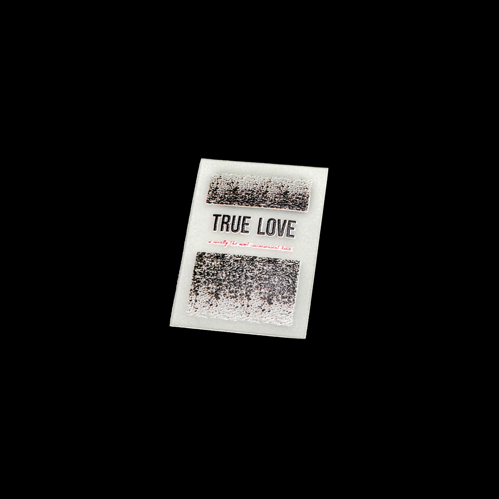 Лейба резиновая TRUE LOVE, 5,5*4см, прозрачный, черный, красный, шт.. Лейба Резина