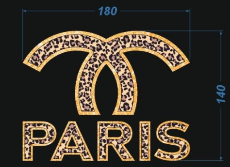 Термотрансфер DTF, Paris, 18*14см, шт. Термотрансфер