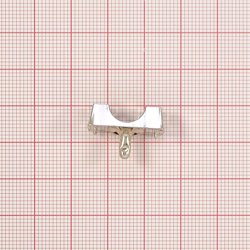 Петля обувная металл с хольнитеном, 20*9*13мм, 5мм, никель, шт. Петля обувная