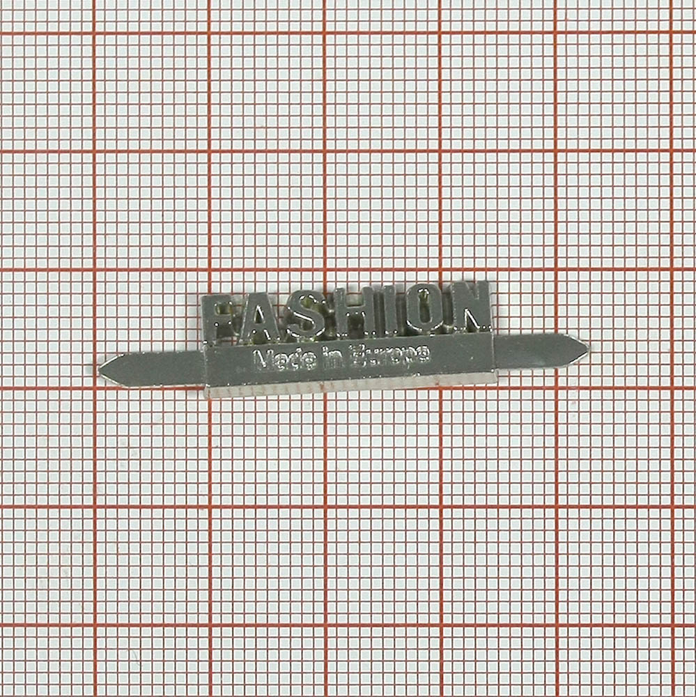 Краб металл FASHION, nikel, 2,5*0,8см, шт. Крабы Металл Надписи, Буквы