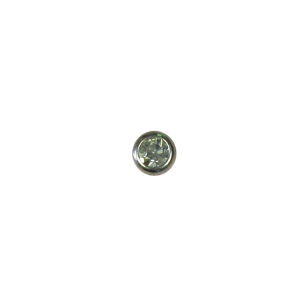 Краб Камень 6мм NIKEL, белый в металле, 1т.шт. Крабы Металл MS