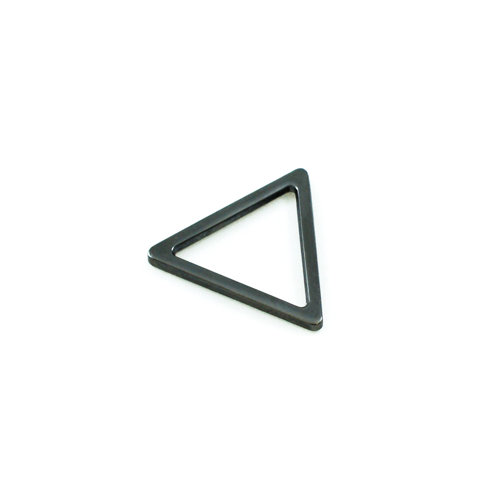 Треугольник металл 7784 BLACK 1,7см. Перетяжка металл Треугольник