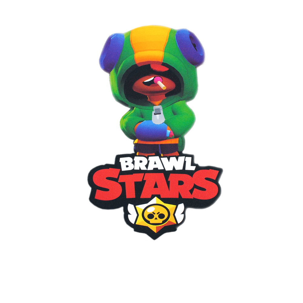 Термоаппликация Brawl Stars №3-6 (Leon) 21*13,5см, шт. Термопереводки Детские