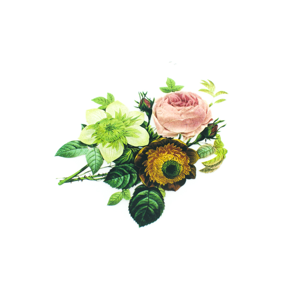 Термоаппликация Композиция 11,9*14,21см, шт. Термопереводки Цветы, Птицы