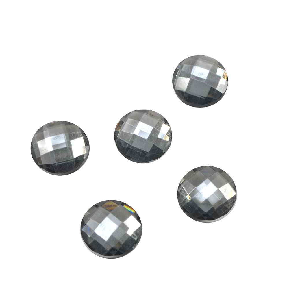 Стразы Д на клей, круг 22мм серый 6, 1тыс.шт. Стразы на клей