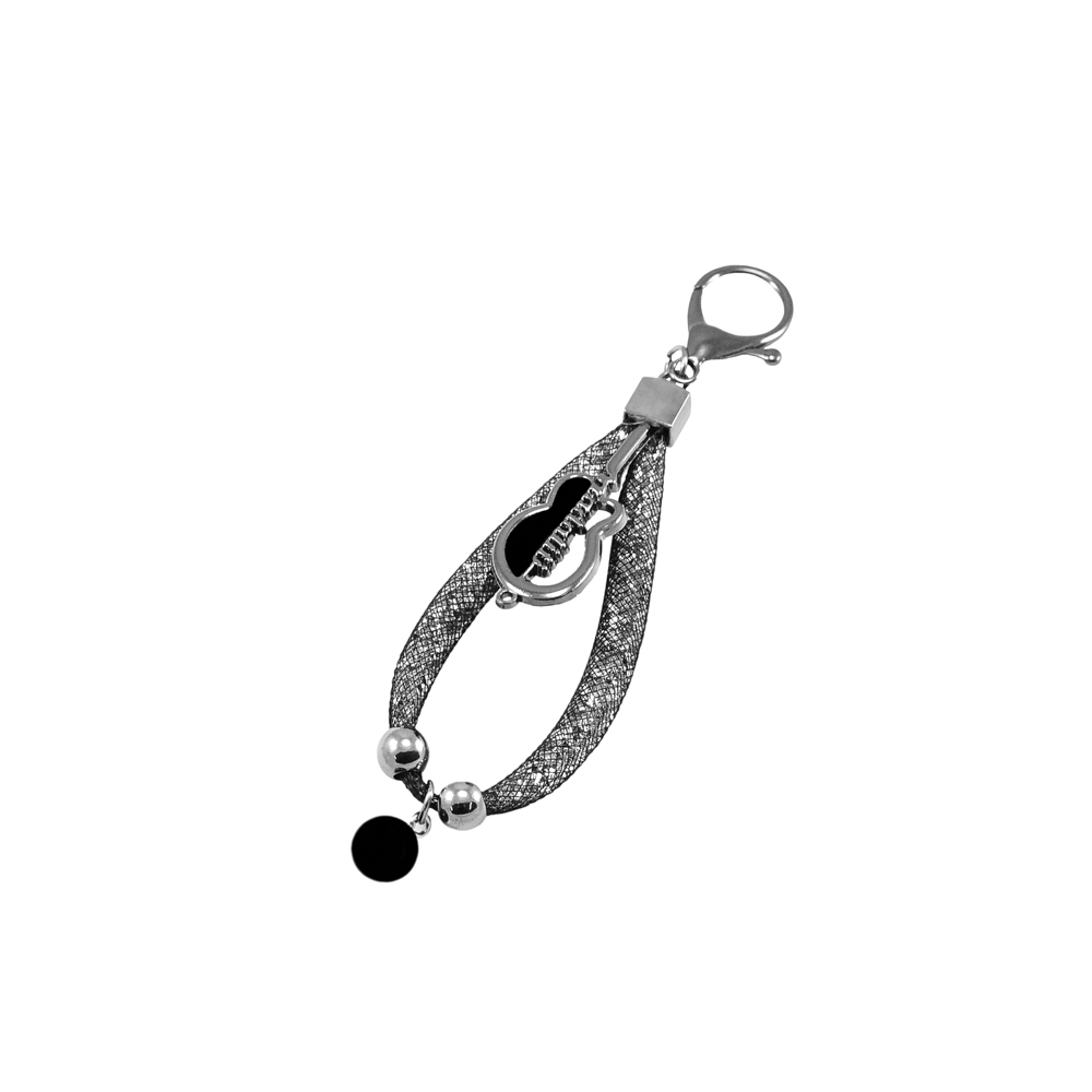 Подвеска металл Гитара, 15*3см, блек никель и черный, шт.. Подвески