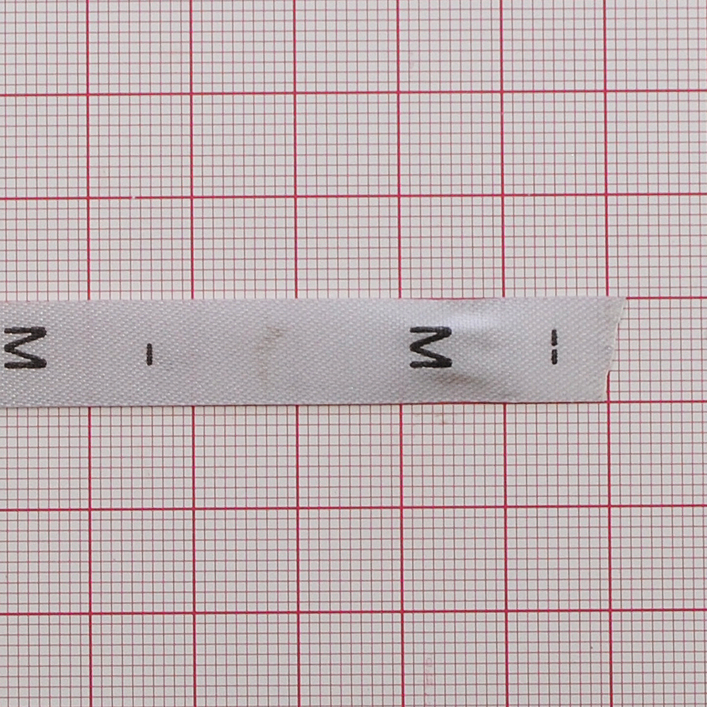 Размерник нейлон белый M /1250шт/, 50м. Размерник накатанный нейлон