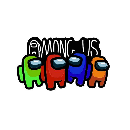 Термоаппликация Among Us №20-9 общая с лого 7,9*13,6см, шт. Термопереводки Детские