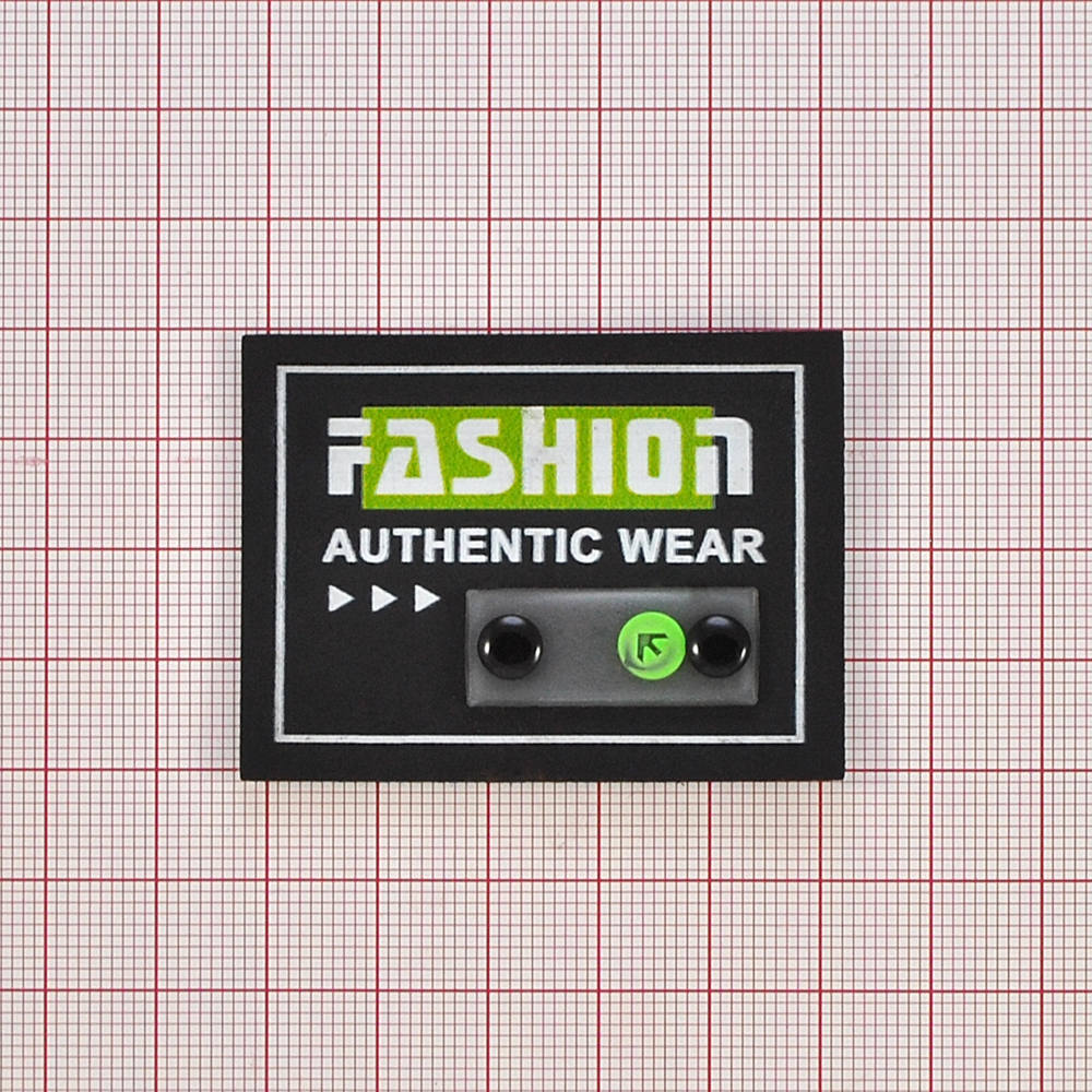 Лейба резиновая с хольнитеном FASHION, 4*5,5см, черныйый, белый, салатовый, шт. Лейба Резина