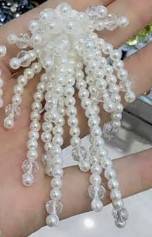 Булавка с жемчугом, белый, шт. Булавки