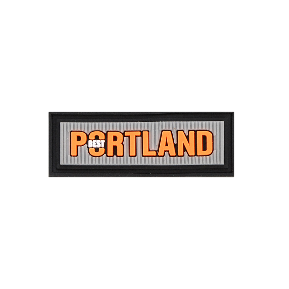 Лейба резиновая PORTLAND, 4,8*1,7см, черный, белый, серый, оранжевый, шт. Лейба Резина