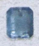 Стразы стеклянные пришивные многранник плоский (8*10мм) голубой, 1тыс.шт. Стразы пришивные