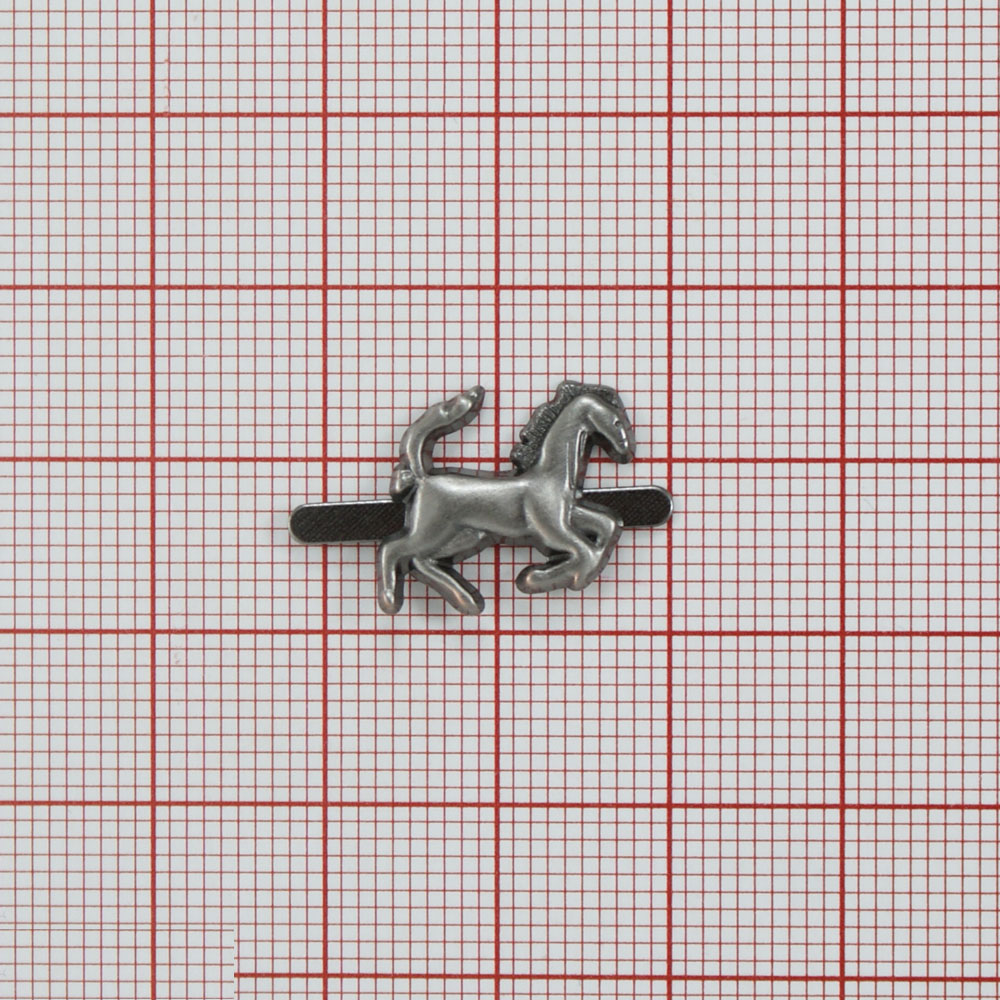 Краб металл Лошадь вправо 15*14мм black brass, шт. Крабы Металл Цветы, Жуки