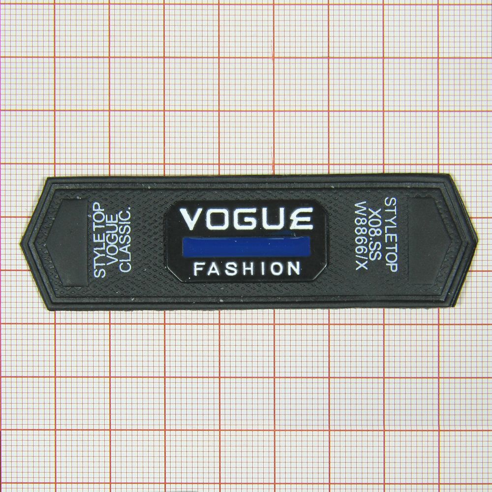 Лейба кожзам A7513 82*25 Vogue Style Top черная, синий, шт.. Лейба Кожзам