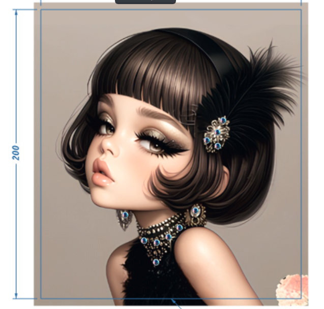 Аппликация композит, Девушка с пером, 18*20см, королевский атлас, сублимация, лазер, SS16 32591, шт. Аппликация композит