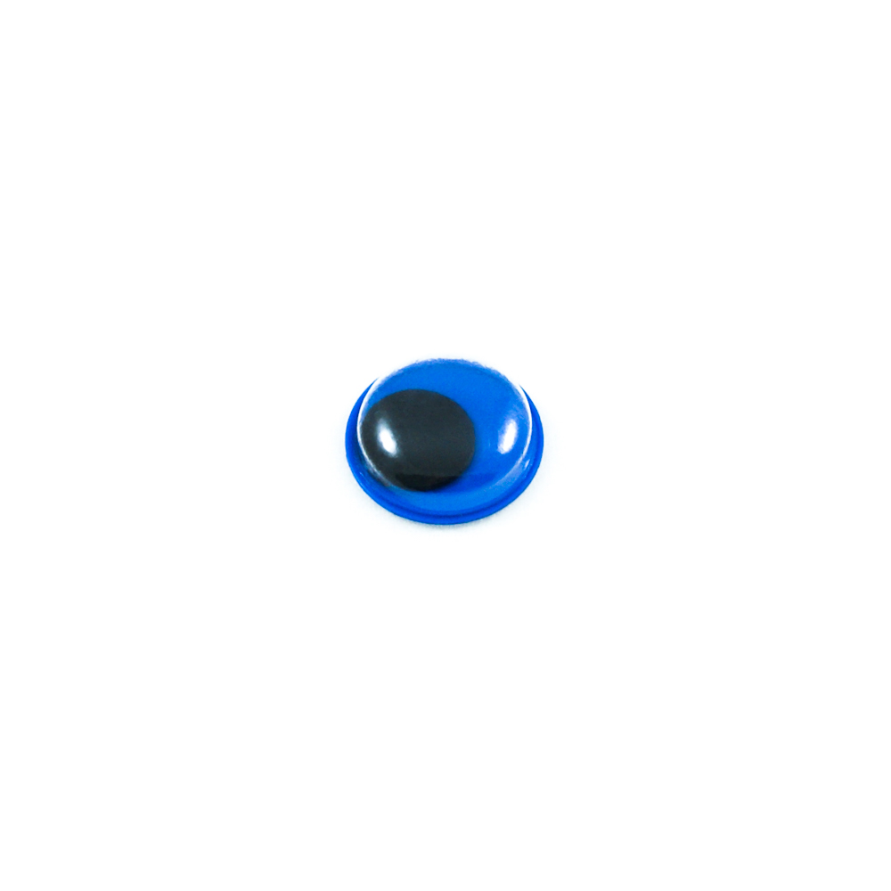 Глаз B-04, 8мм, синий, подвижный черный зрачок, 1тыс.шт. Глазики B