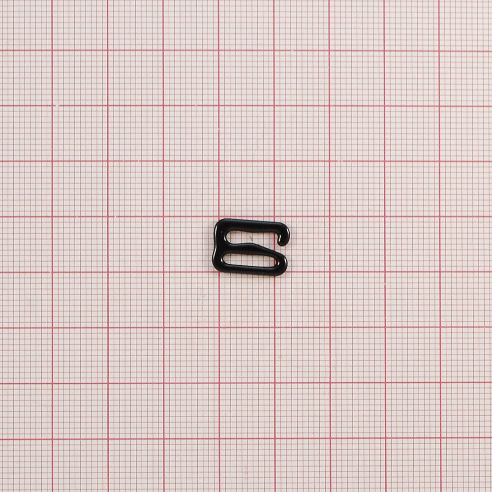 Крючок бельевой металл А911 черный 10*5,6 (внутр.) 14,6*10 (внешн.), 1т.шт, уп. Крючок бельевой