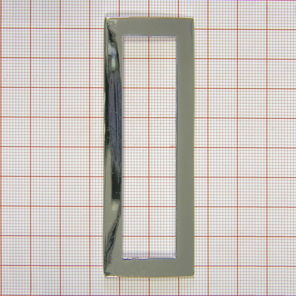 Рамка металлическая 3100 73*17мм NIKEL  . Пряжка рамка, перетяжка