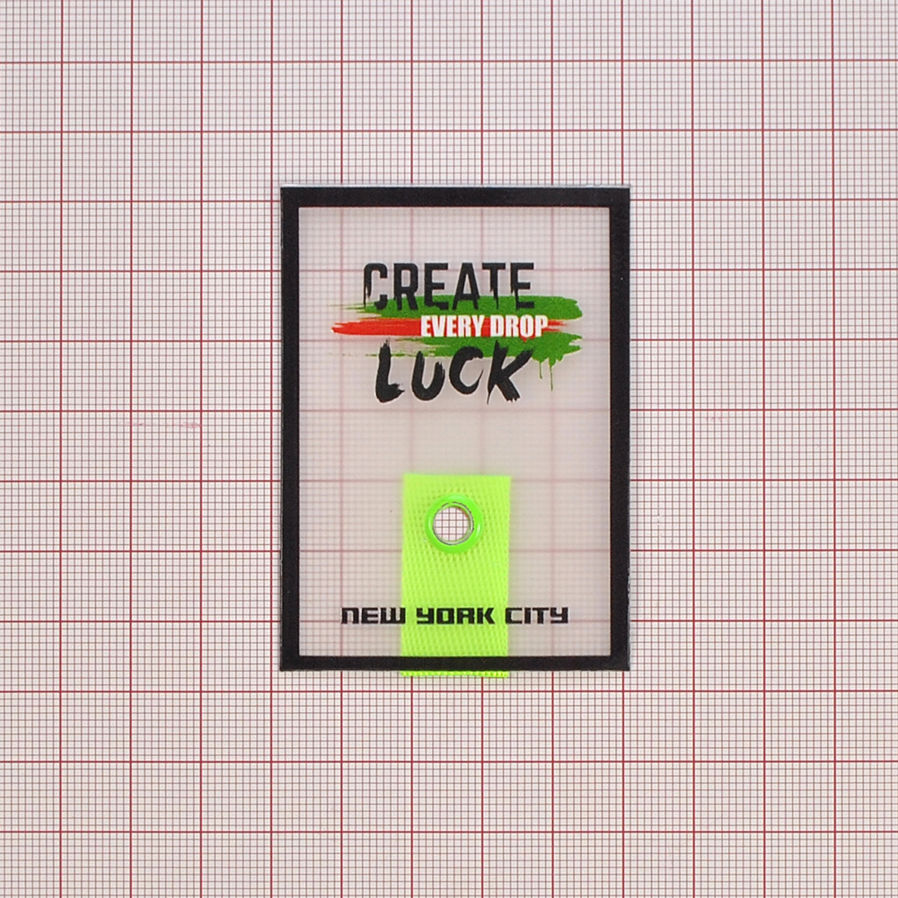 Лейба клеенка блочка CREATE LOOK, 5*7см, белый, черный, красный, салатовый, шт. Лейба Клеенка