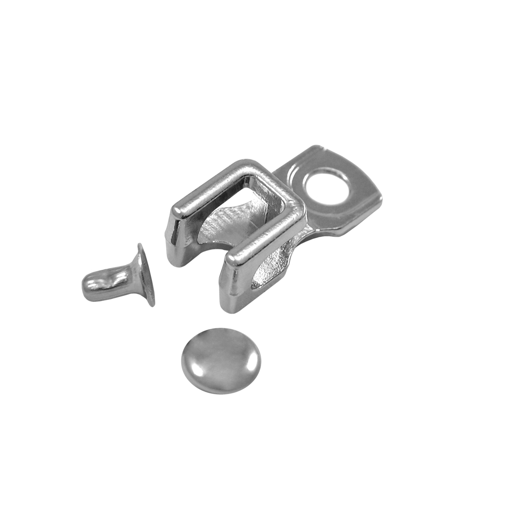 Петля обувная металл с хольнитеном, 21*9*9мм, никель, шт. Петля обувная