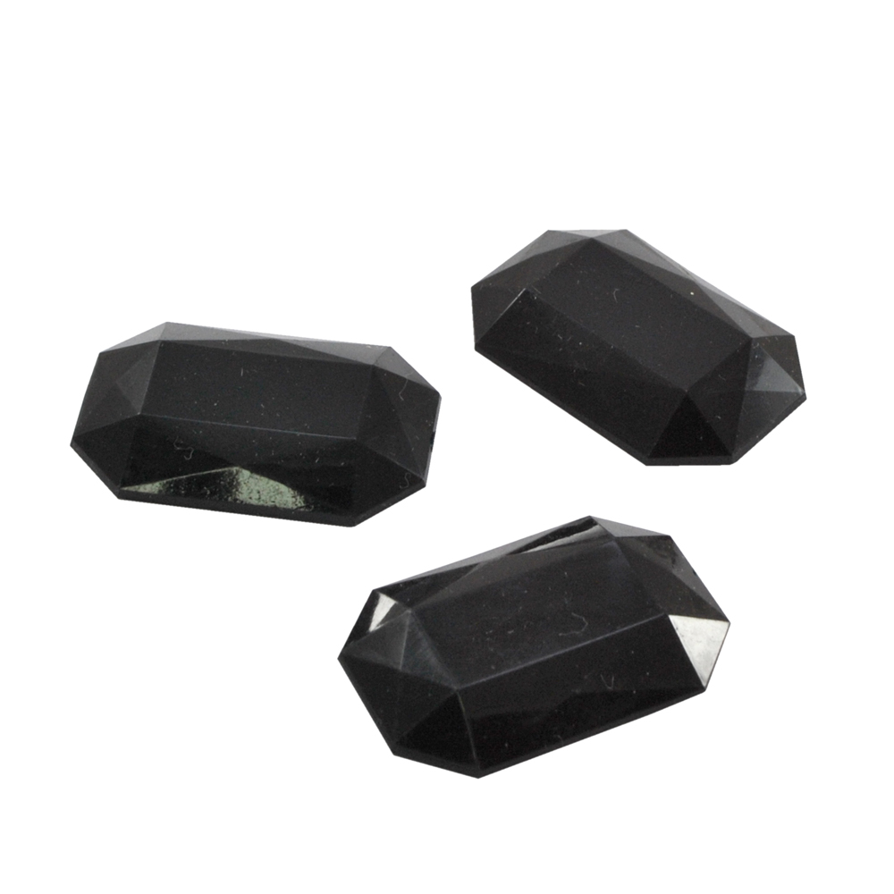 Стразы Д на клей, многогран. 24*35мм черный 37, 1тыс.шт. Стразы на клей