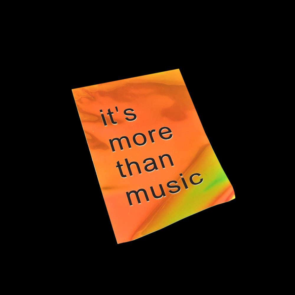 Лейба клеенка It's more than music, 11,5*7.5см, прозрачный, черный, шт. Лейба Клеенка