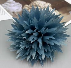 Аппликация Цветок, синий, шт. Аппликации Пришивные Цветы Банты